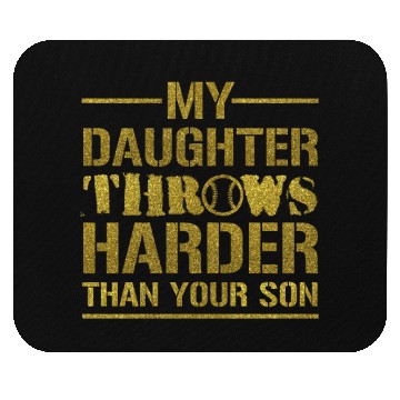 Discover Softball Dad Saying Funny Sport Daddy Mouse Pads Gift