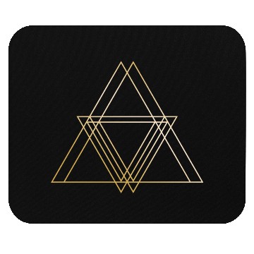 Discover Triangle Gold symbol shapes gift hipster geometric Mouse Pads