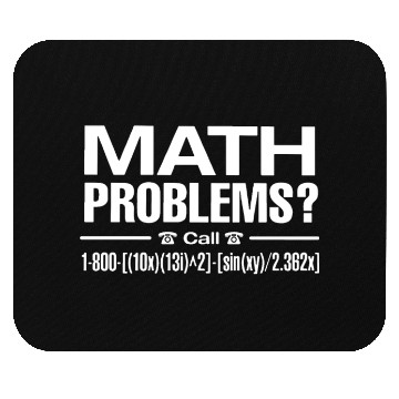 Discover math problems call number student math Mouse Pads