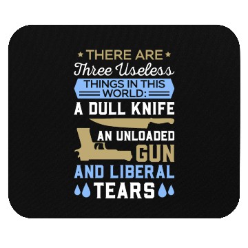 Discover Funny Anti Liberal Mouse Pads,gift,gift idea, gun contr