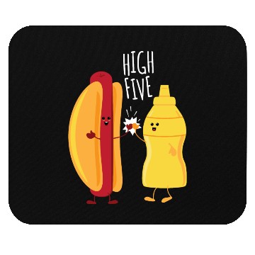 Discover HOT DOG & MUSTARD HIGH FIVE Mouse Pads