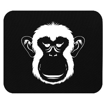 Discover Bored Monkey Face Mouse Pads