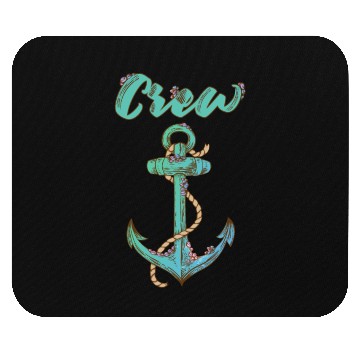 Discover Crew Anchor Nautical Mouse Pads