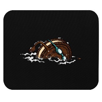 Discover Funny Swimming Oreo Mouse Pads