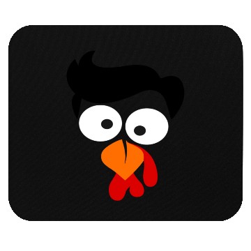 Discover Turkey Face Thanksgiving Mouse Pads