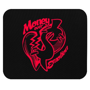 Discover Money Over Emotion Mouse Pads
