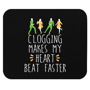 Discover Clogging folk dance Heart Beat clog funny gift Mouse Pads