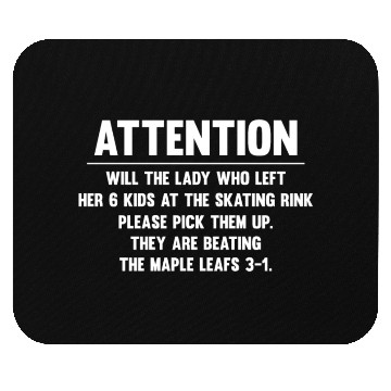 Discover Canada Maple Leafs Hockey Game - Funny Winter Mouse Pads