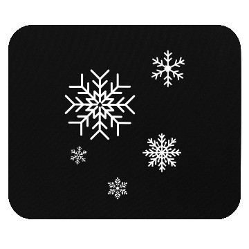 Discover Snowflake Pattern Mouse Pads