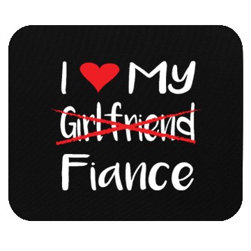 Discover I Heart My Fiance funny lover Valentine's Day Gift Mouse Pads