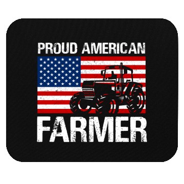 Discover Proud American Farmer Design for Farmer Gifts for Mouse Pads
