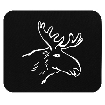 Discover Moose Illustration Mouse Pads