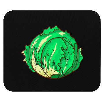 Discover Retro Vintage Grunge Style Lettuce Mouse Pads