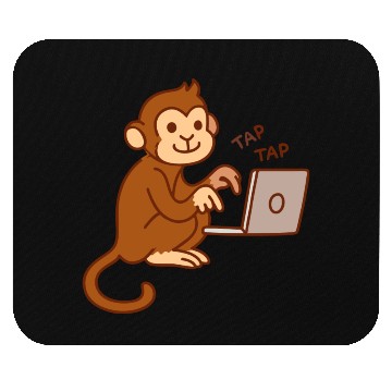 Discover monkey laptop Mouse Pads