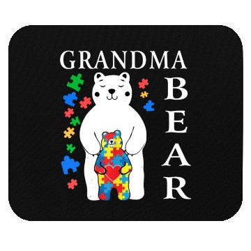 Discover Grandma Bear Autism Awareness Mouse Pads