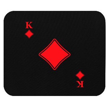 Discover King Of Diamonds Playing Cards Poker Casino Gift Mouse Pads