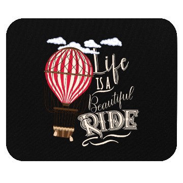 Discover Retro Balloonist Hot Air Balloon Optimism Optimist Mouse Pads