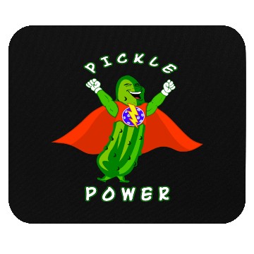 Discover Pickleball Pickle Power Superhero Mouse Pads
