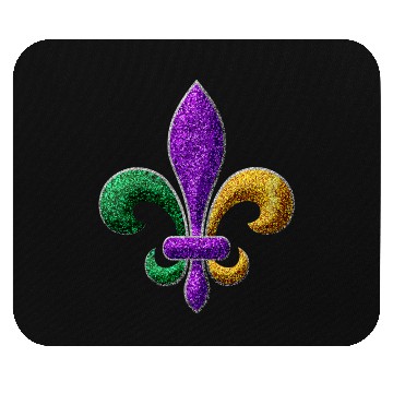 Discover Mardi Gras New Orleans SaintsFleur De Lis Bling Mouse Pads