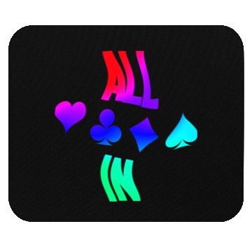 Discover Poker ALL IN Karten Pik Texas Holdem Mouse Pads