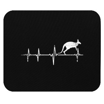 Discover Kangaroo Heartbeat Mouse Pads