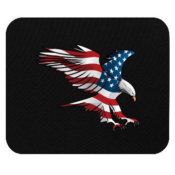 Discover Patriotic American Eagle Mouse Pads