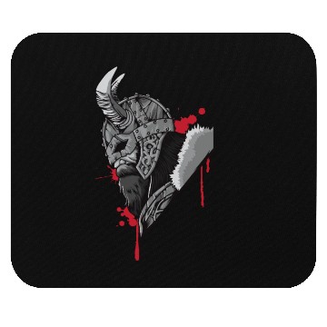 Discover Viking Warrior | Raven Odin Valhalla Valknut Loki Mouse Pads