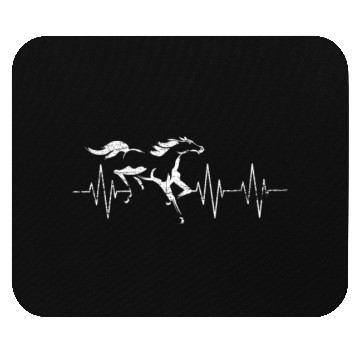 Discover Horse Heartbeat Mouse Pads