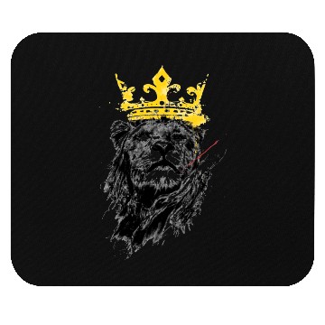 Discover Crown Lion King Mouse Pads