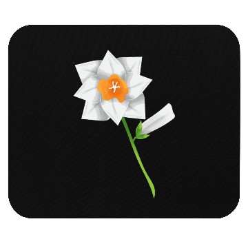 Discover Flower Spring Daffodil Narcissus White - Gift Idea Mouse Pads