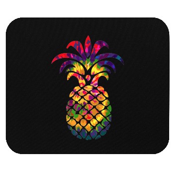 Discover Colorful Beautiful Pineapple Hippie Color Funny Mouse Pads