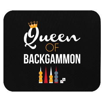 Discover Queen of Backgammon Mouse Pads Board Game Backgammon