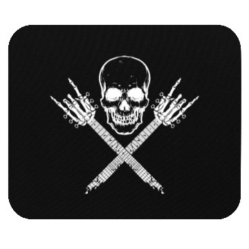 Discover Skeleton Guitar Rock Heavy Metal Mouse Pads