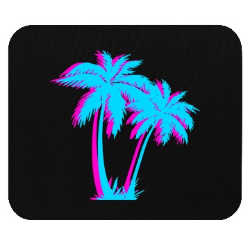 Discover Beach Vaporwave Palm Tree Gift Aesthetic Tropical Mouse Pads