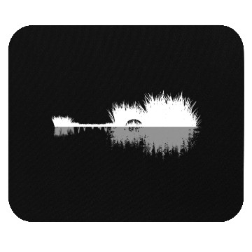 Discover Guitar Lake Shadow Mouse Pads For Guitar Lover