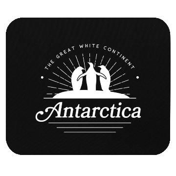Discover Antartica Penguins Great White Continent Mouse Pads