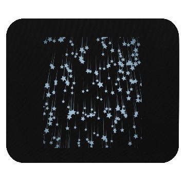 Discover Beautiful blue stars falling down Mouse Pads