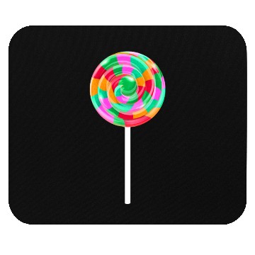 Discover Lollipop Stick Swirl Sweet Candy Mouse Pads