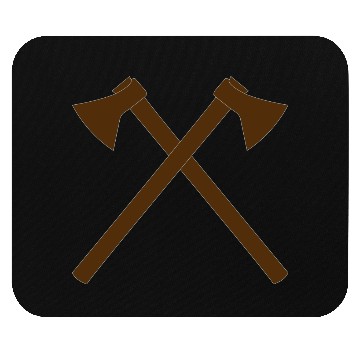 Discover Crossed Axe - Firefighter Axe - Vector Mouse Pads
