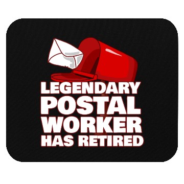 Discover Funny Post Office Retired Postal Worker Gift Idea Mouse Pads