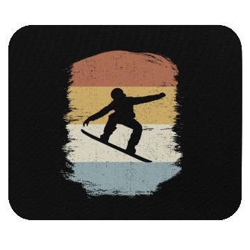 Discover Snowboard Snowboarding Snowboarder Retro Gift Mouse Pads