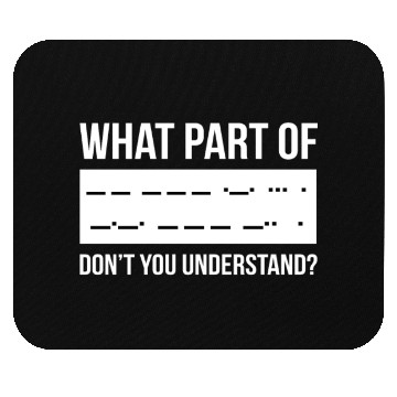 Discover Funny Morse Code Shortwave Ham Radio Gift Mouse Pads