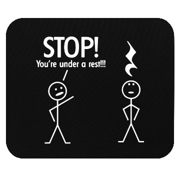 Discover Stop You re Under A Rest Funny Novelty Music Band Mouse Pads