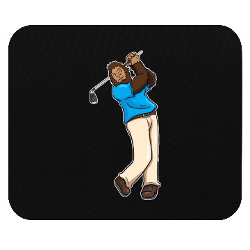 Discover Golf Golfer Bigfoot Sasquatch Gift Mouse Pads