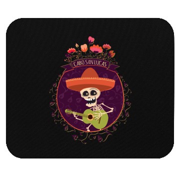 Discover Cabo San Lucas Skeleton Guitar Mouse Pads
