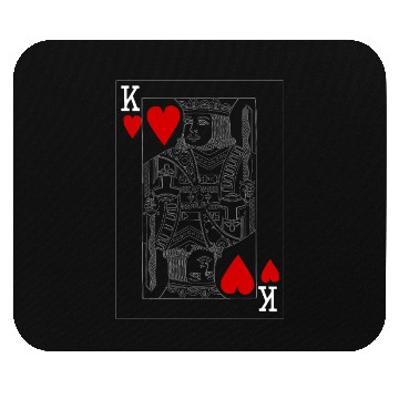 Discover KING OF HEARTS PLAYING CARD Mouse Pads