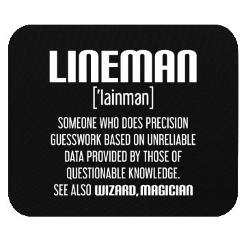 Discover lineman, lineman barn, football offensive lineman, Mouse Pads