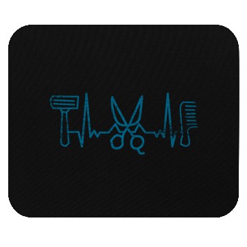 Discover Hair Stylist Heartbeat Mouse Pads