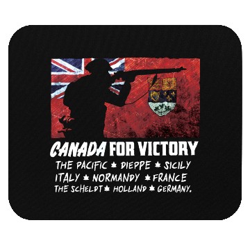 Discover Canadian World War 2 Battles Mouse Pads