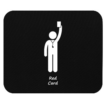 Discover Football Soccer Referees Red Card Mouse Pads